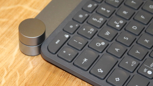 Logitech Craft: Tastatur mit Krone für kontextspezifische Funktionen