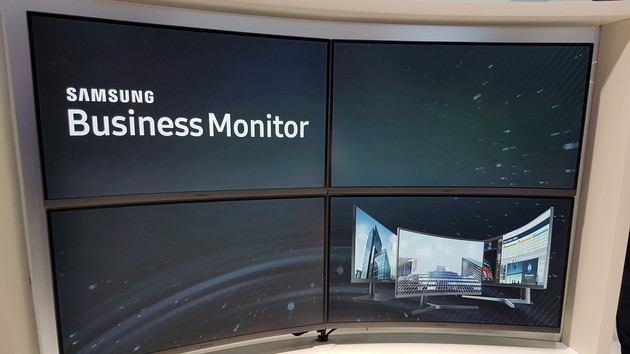 Samsung Display: Zur IFA gibts Business-Monitore auch gekrümmt
