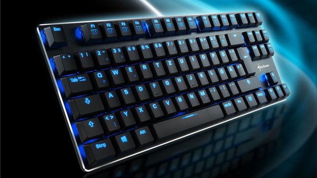 Sharkoon PureWriter TKL: Mit Schokoladentastern wird Mechanik flach
