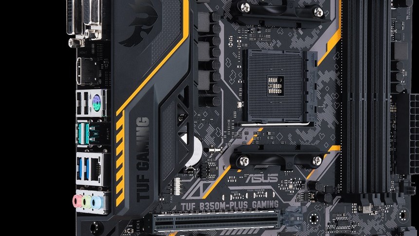 Asus TUF B350M-Plus Gaming: Erstes TUF-Mainboard für AMD Ryzen trägt B350-Chipsatz