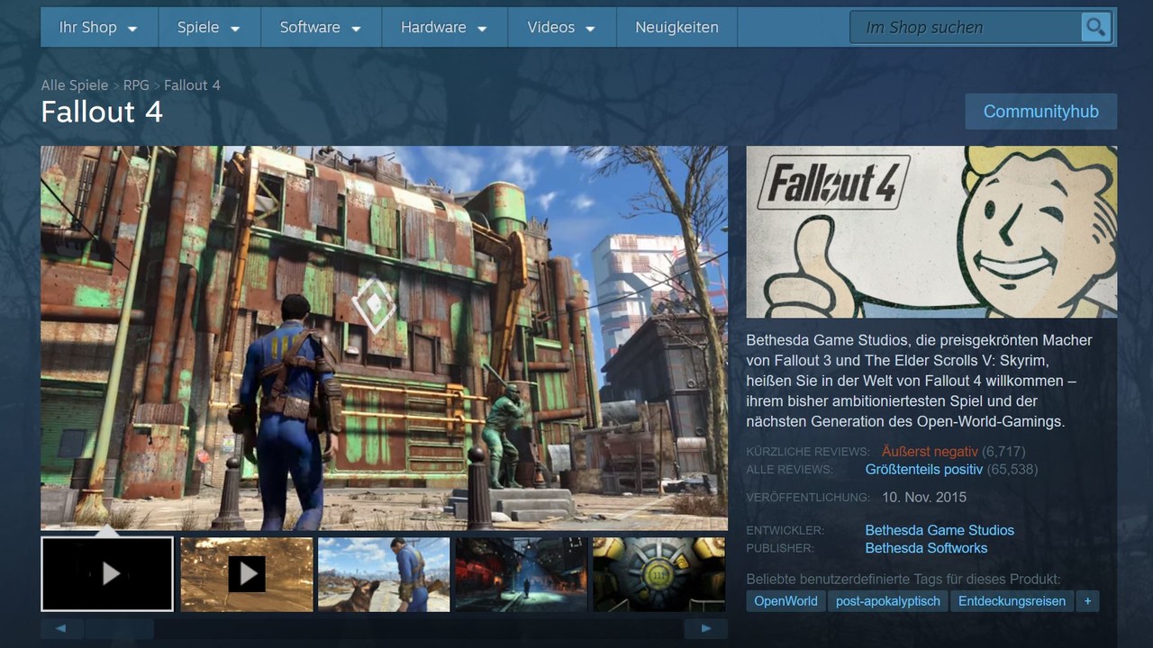 Steam: Valve kontert „Review Bombing“ mit Histogramm