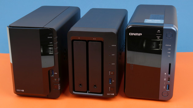 NAS-Neuauflagen im Test: Synology DS718+ & DS218+ gegen QNAP TS‑253B