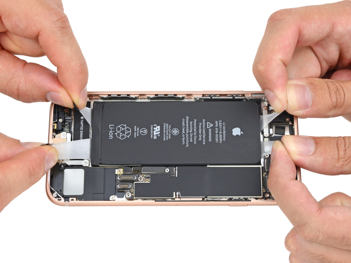 iPhone 8 – 4 Klebestreifen für den Akku