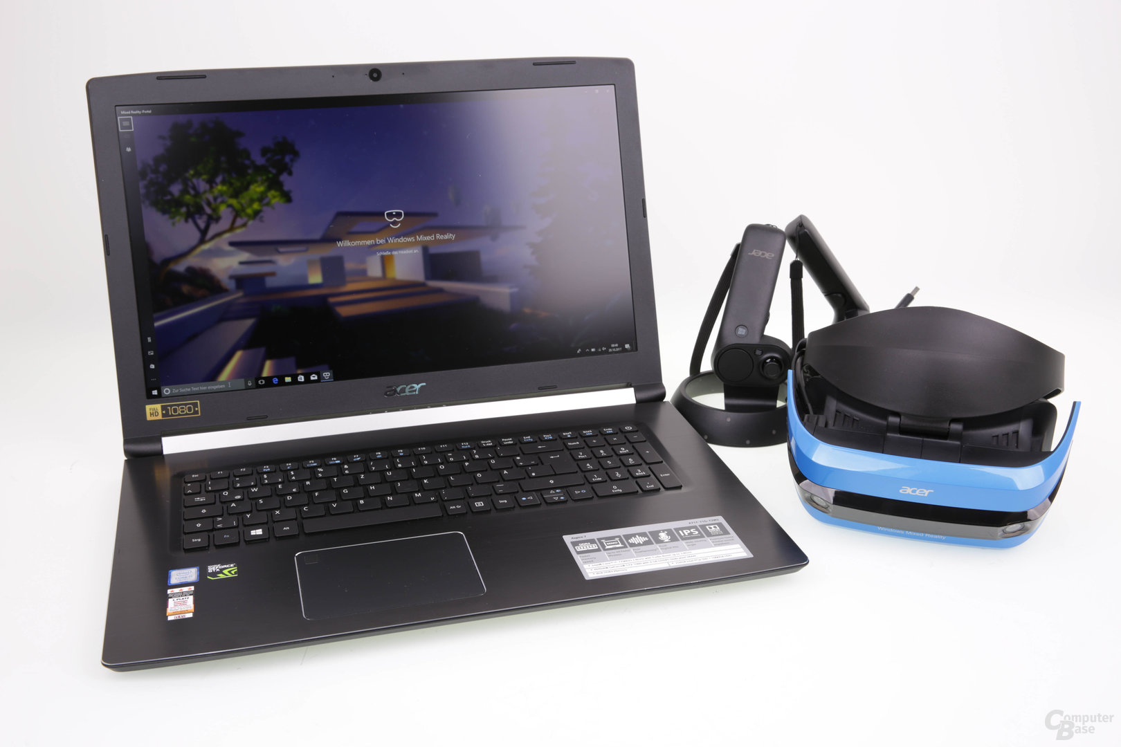 Notebook und Headset von Acer: High-End-PC-VR wird quasi mobil