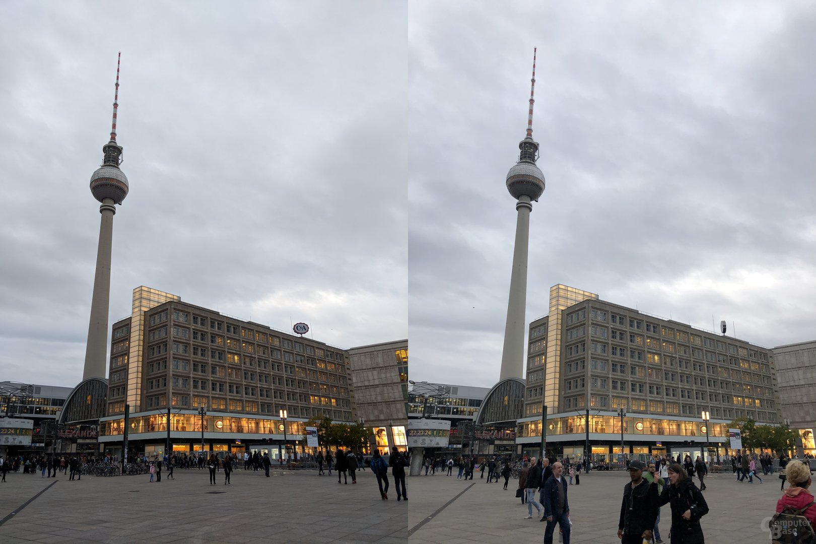 Pixel 2 (XL) (links) vs. iPhone 8 Plus (rechts)