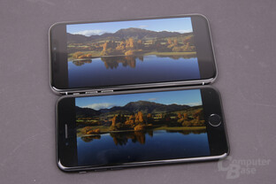 iPhone X und iPhone 7 in 16:9