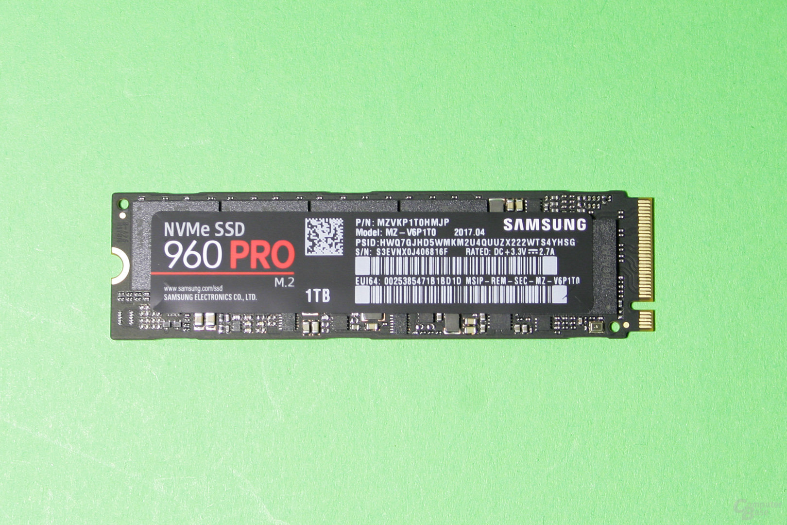 Die Samsung SSD 960 Pro bietet 1 TB schnelle Speicherkapazität im kleinen M.2-Format