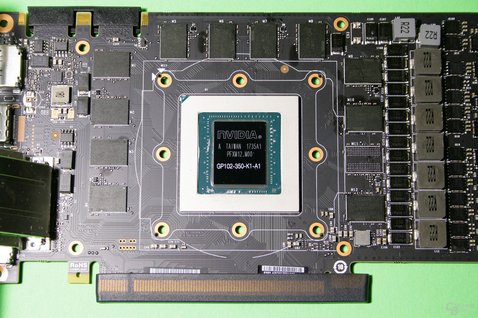 Herzstück der Grafikkarte ist die GP102-GPU von Nvidia
