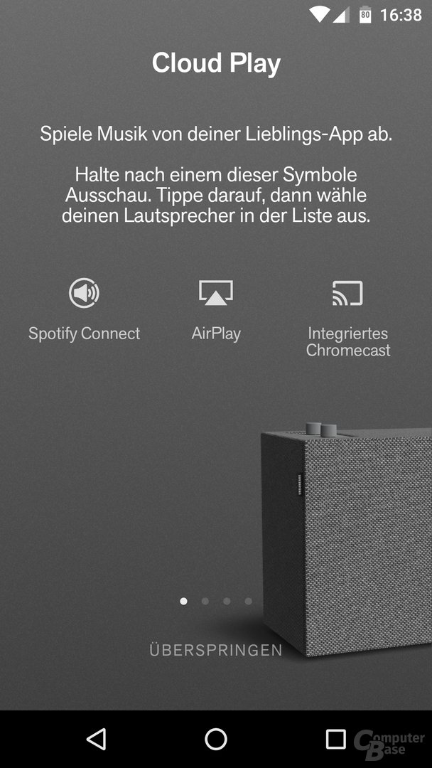 Einrichtungsvorgang via Android-App