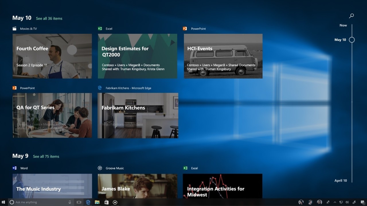 Windows 10 Build 17063: Mutige Insider testen Timeline, aber nur einige auch Sets