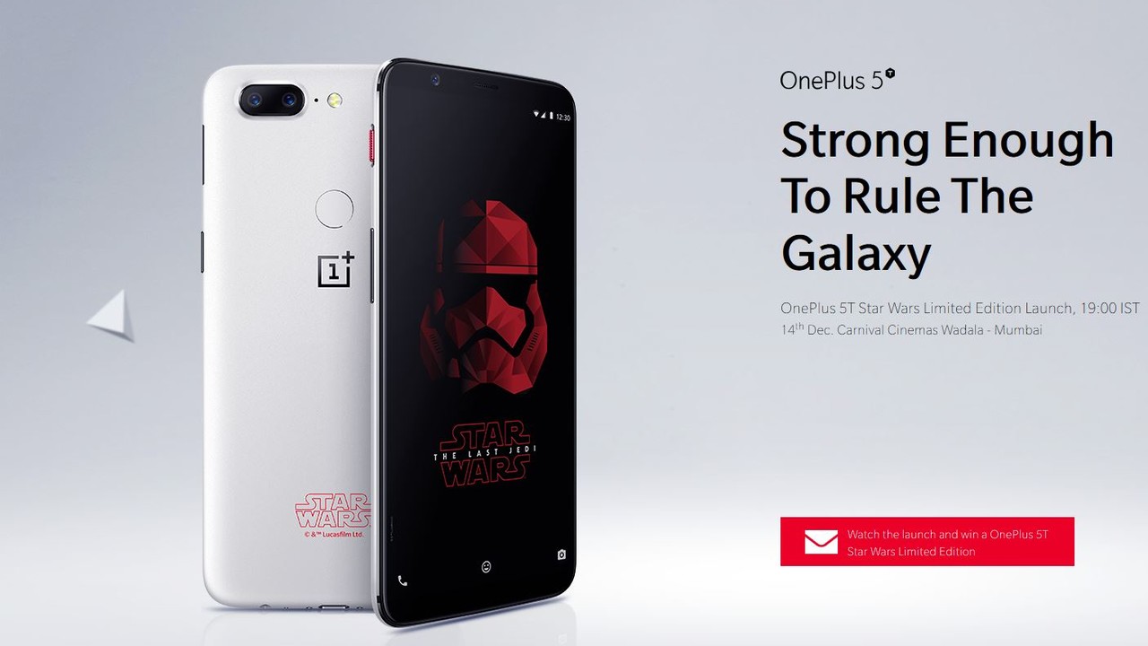 OnePlus: Star-Wars-Edition des 5T vorgestellt