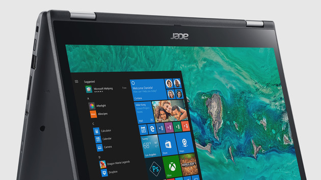 Acer Spin 3 (2018): 14-Zoll-Convertible mit Kaby Lake Refresh und vier Kernen