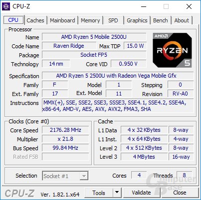 Der AMD Rzyen 5 2500U im Acer Swift 3