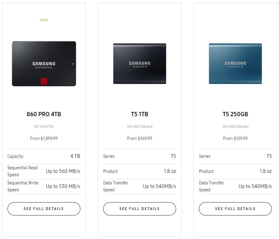 Samsung enthüllt die 860 Pro SSD über die Homepage