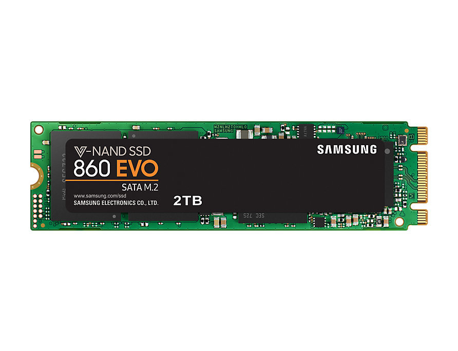 Samsung 860 Evo SSD M.2 mit 2 TB