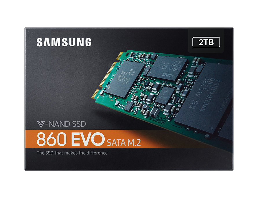 Samsung 860 Evo SSD M.2 mit 2 TB