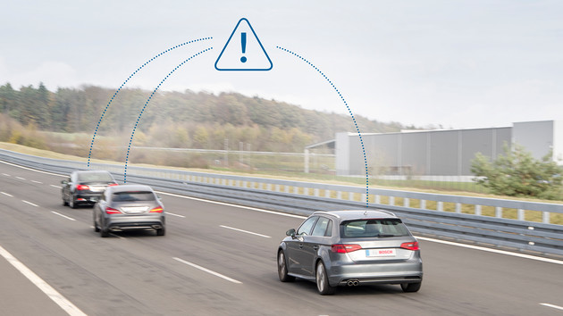 Bosch, Vodafone und Huawei: 5G-V2X für Geschwindigkeits- und Abstandsregelung