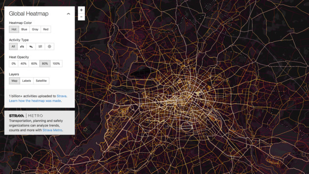 Strava Heatmap: Fitness-Netzwerk enthüllt Militärstützpunkte weltweit