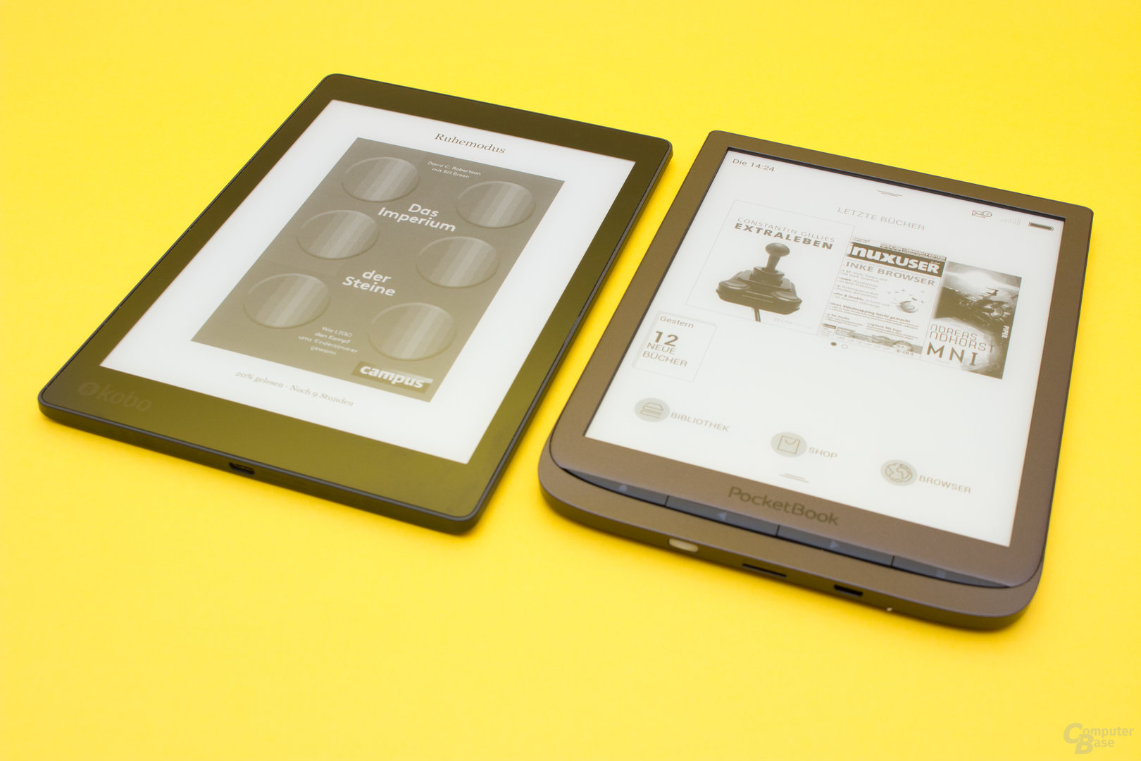 Größenvergleich Kobo Aura One und PocketBook InkPad 3
