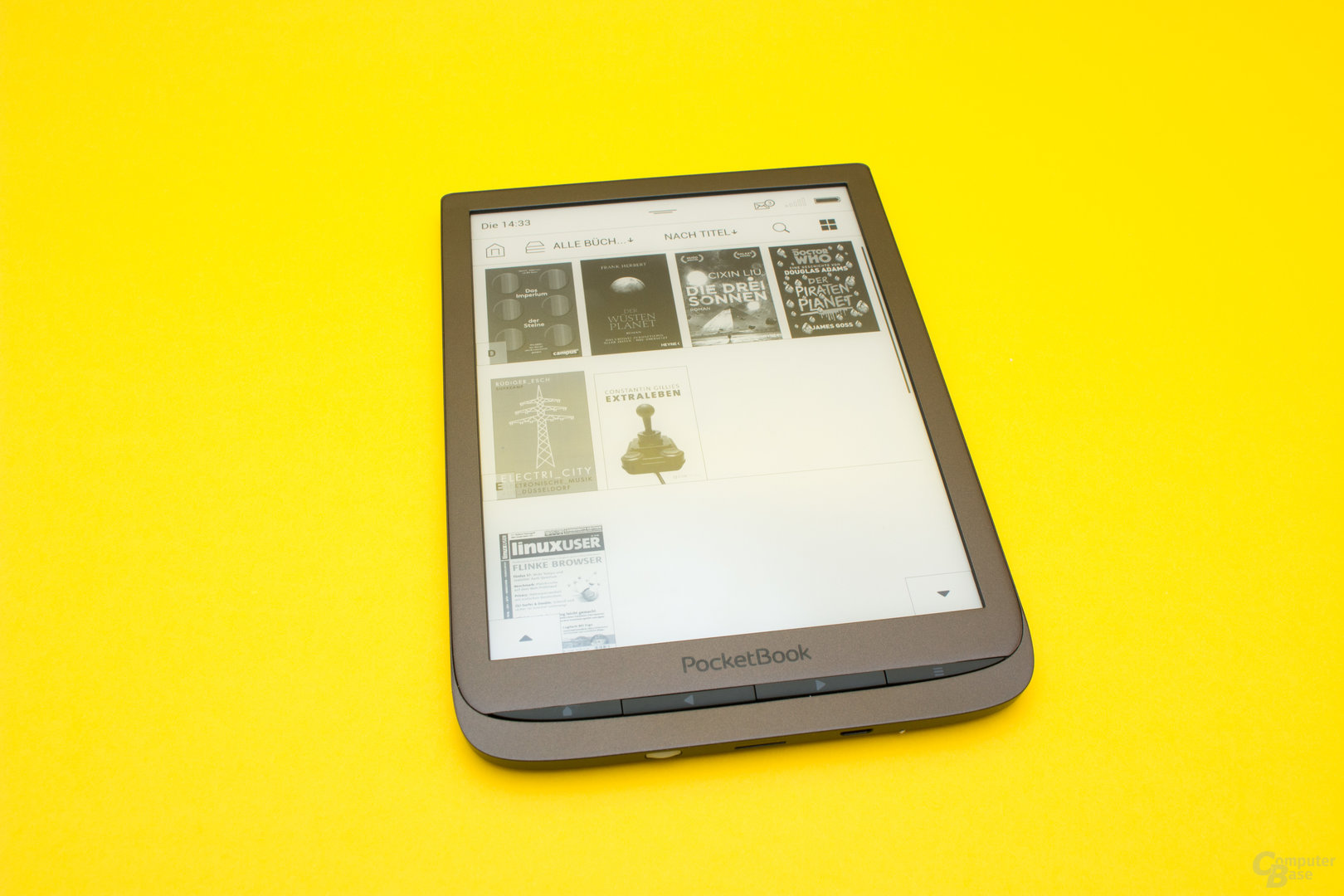 Die Bibliothek des PocketBook InkPad 3
