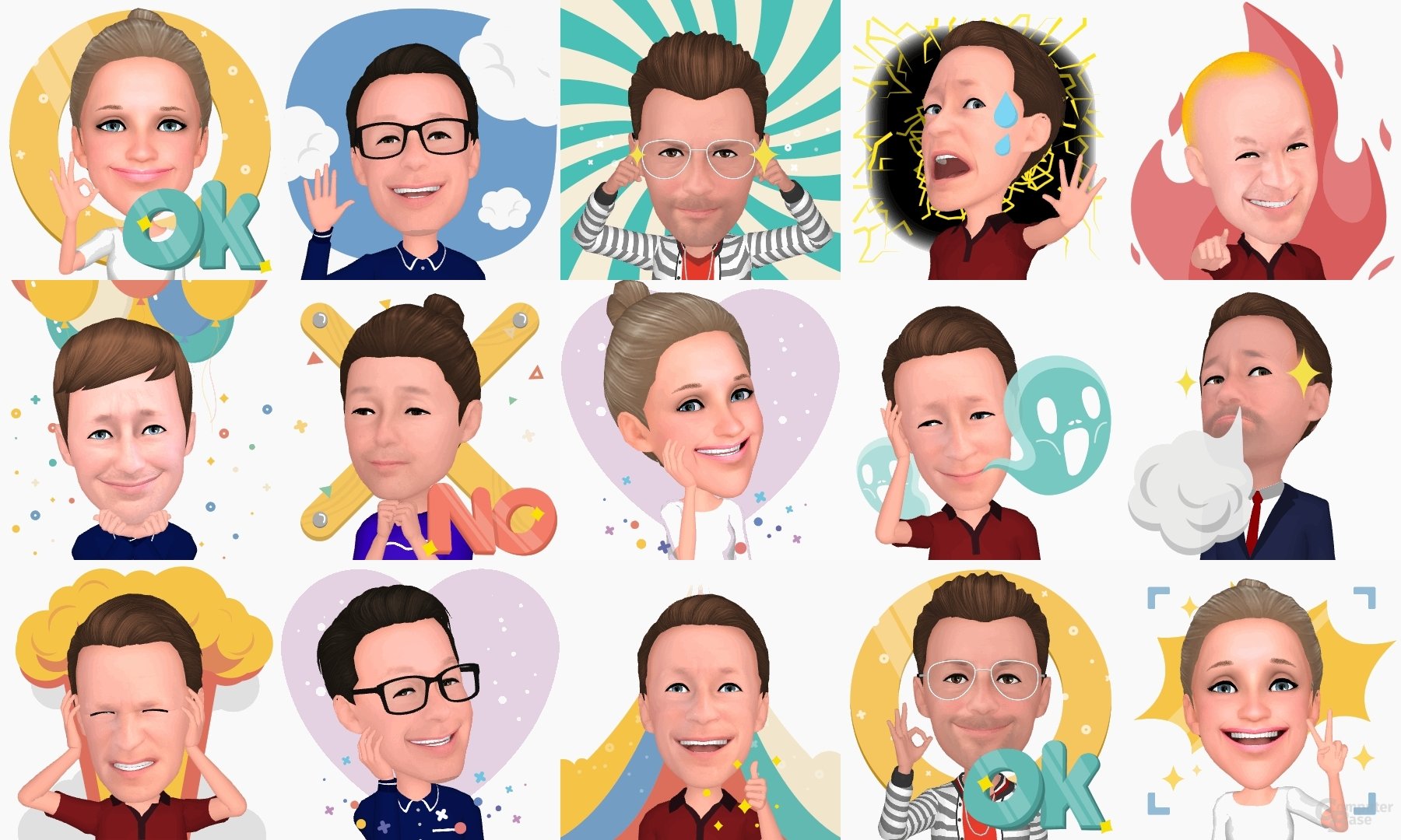 Beispiele für AR Emoji