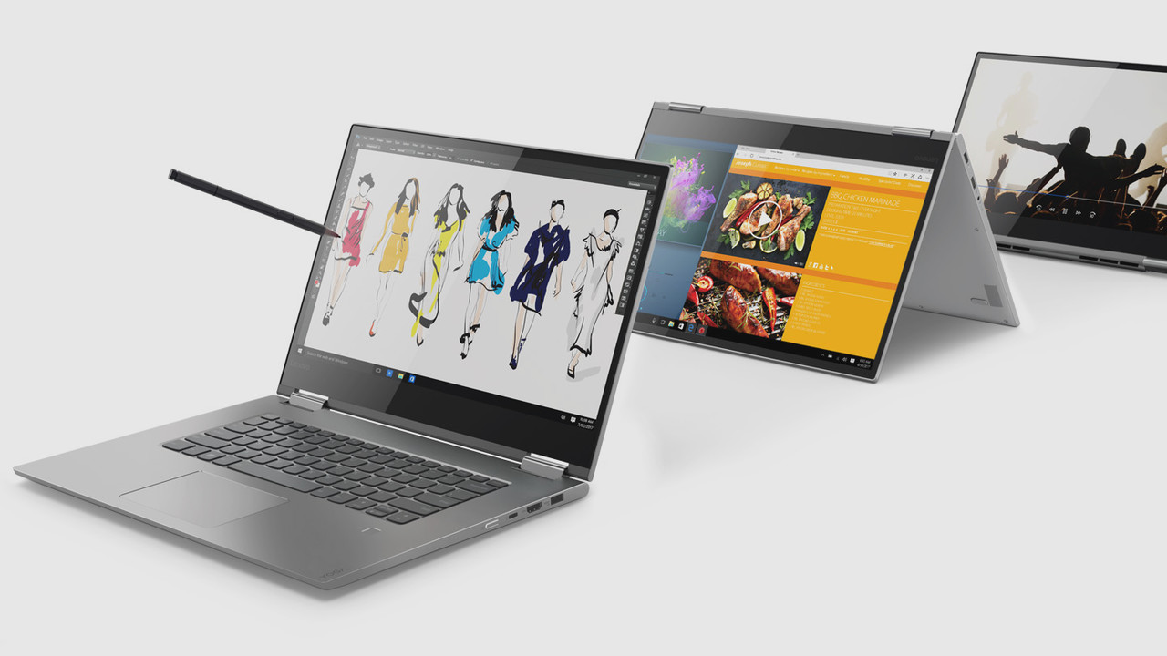 Lenovo Yoga 530 und 730: Convertibles in 13 bis 15 Zoll für Stylus & Sprachsteuerung