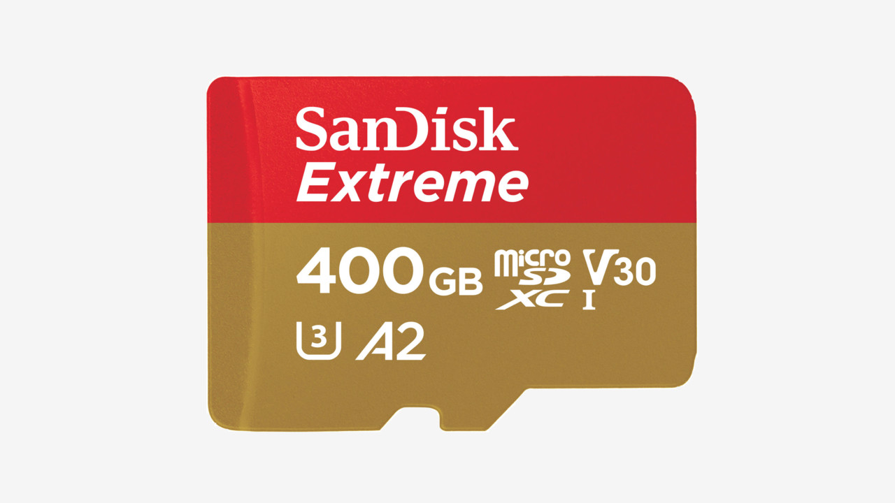 160 MB/s: SanDisk hat die schnellste 400-GB-microSD-Karte