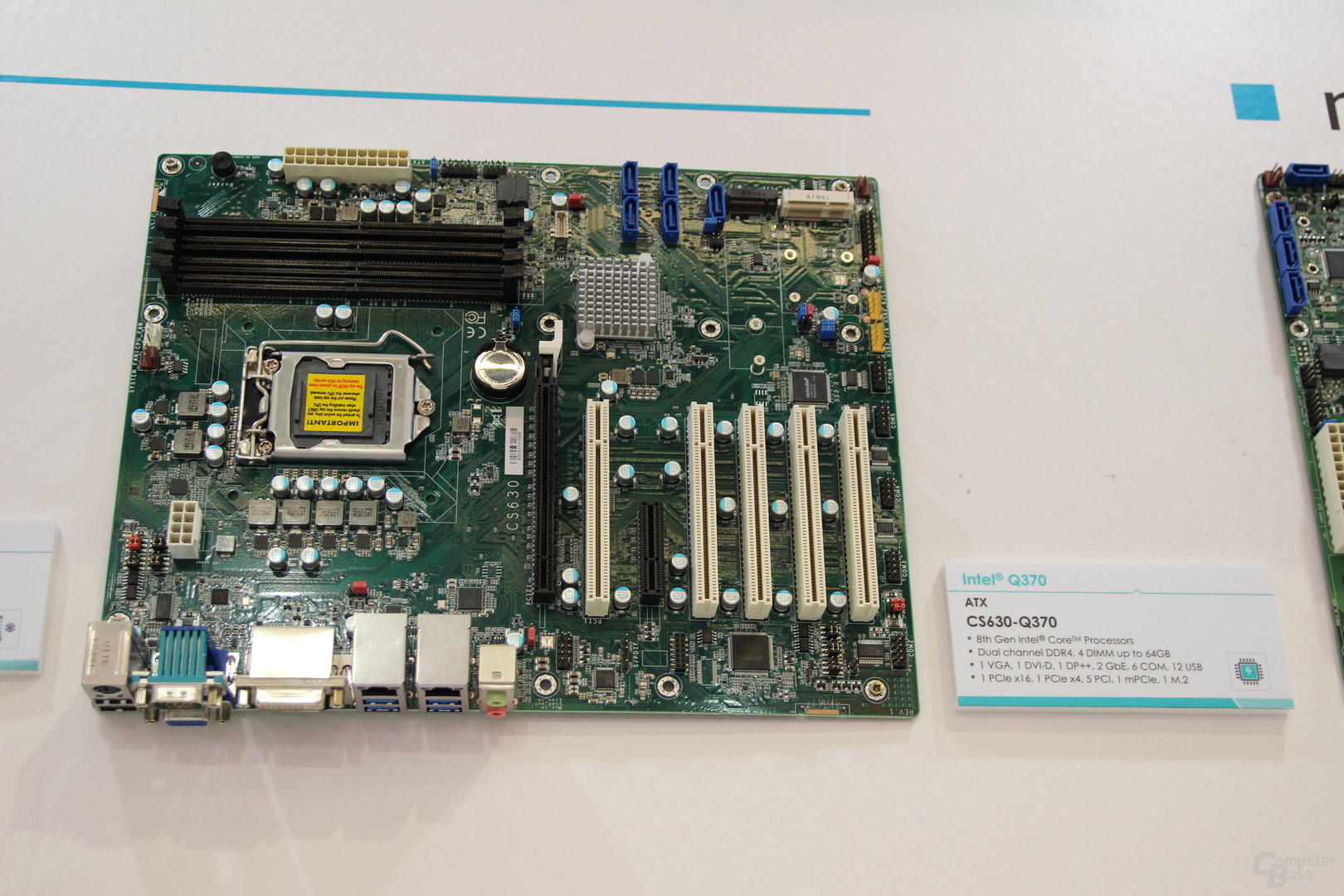 Mainboard mit Q370-Chipsatz von DFI zur Embedded World 2018
