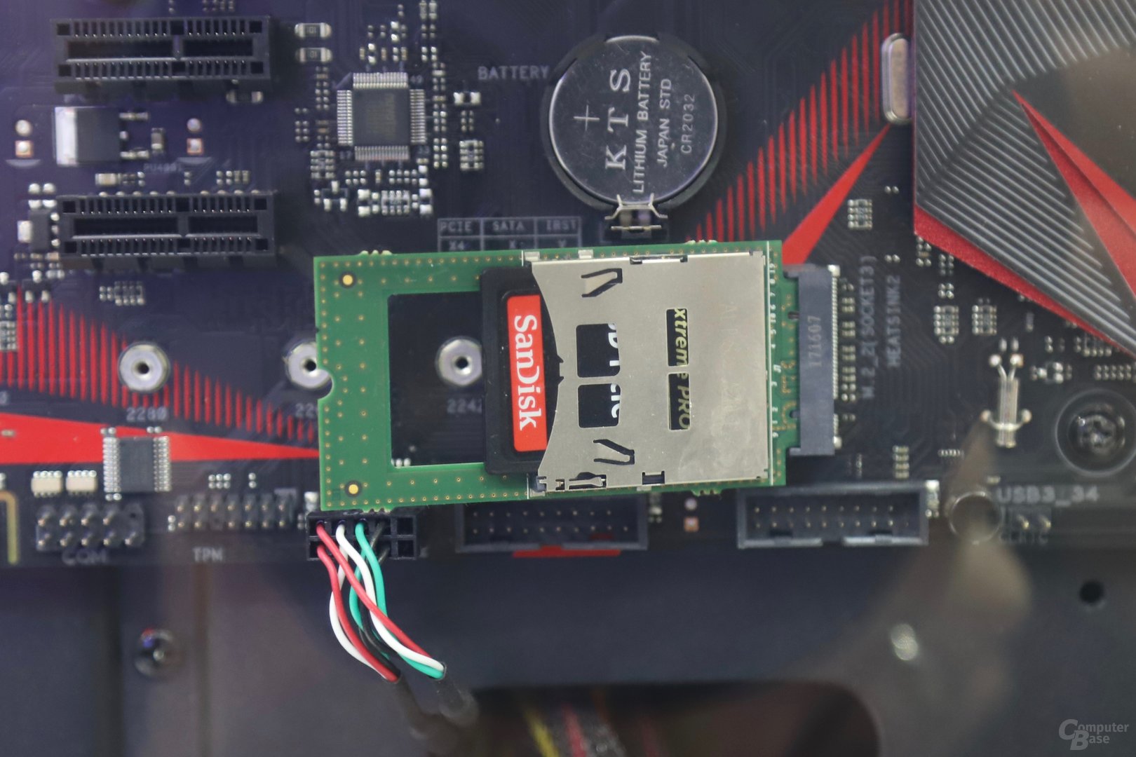 Studie einer SD-Karte mit PCIe-Interface (NVMe) von SanDisk