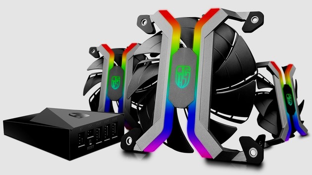Deepcool MF120: Rahmenlose Lüfter mit per WLAN gesteuertem RGB-Licht
