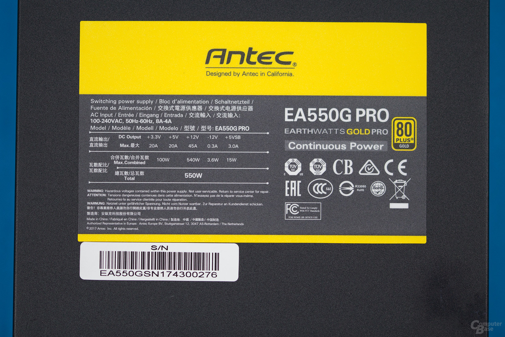Antec EarthWatts Gold Pro 550W
