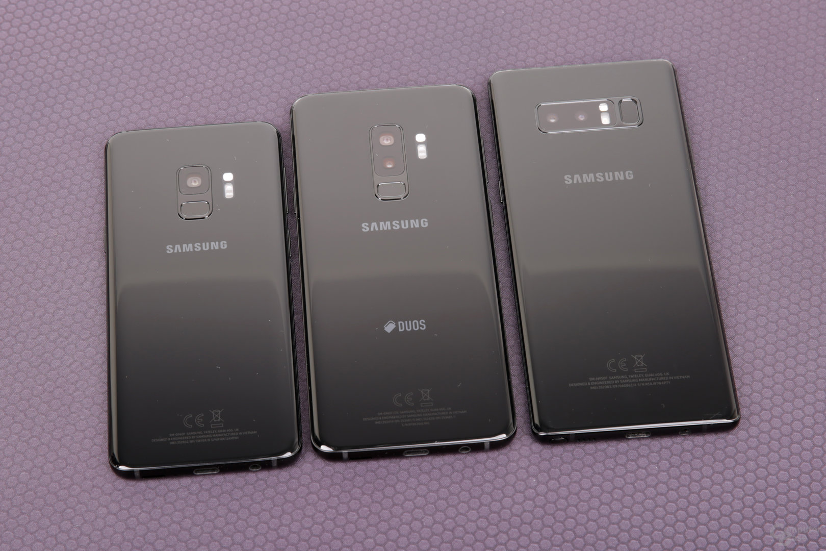 Galaxy S9, S9+ und Note 8 im Vergleich