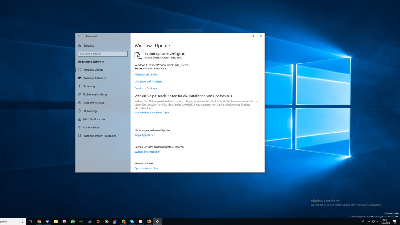 Windows 10: Redstone 4 erscheint als Version 1803 im April