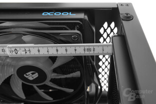 Deepcool New Ark 90 – Im Deckel dürfen es ebenfalls 63 mm Tiefe sein.