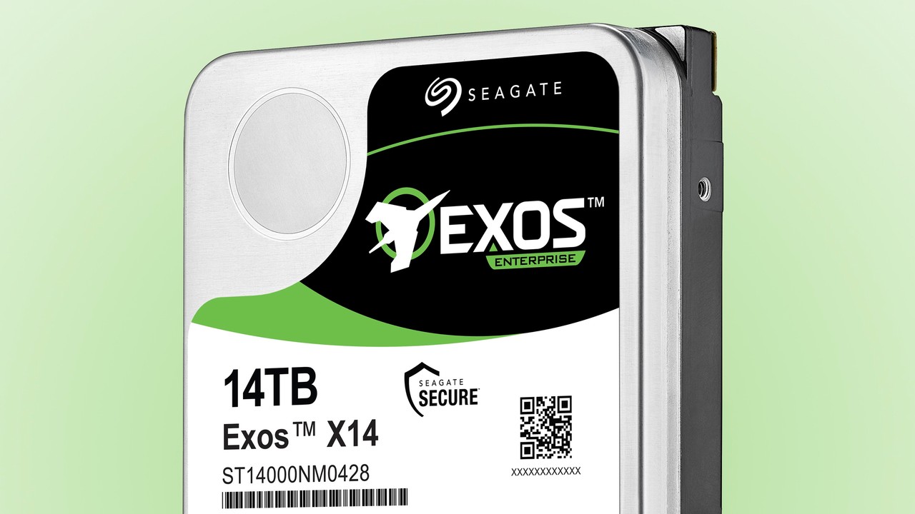 Exos X14: Seagate bringt 14-TB-HDD im 8-Platter-Design ohne SMR