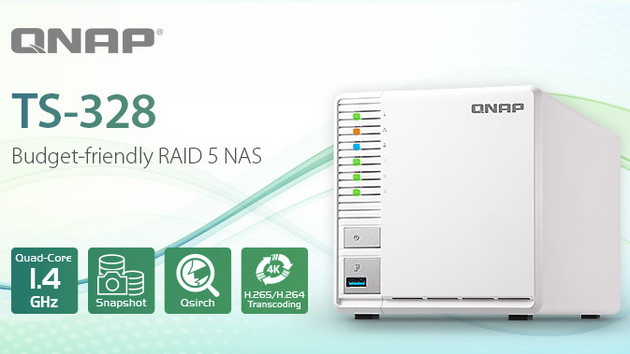 TS-328: QNAPs RAID-5-NAS mit Quad-Core kostet 268 Euro