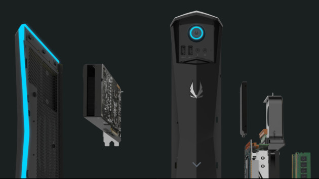 Zotac MEK1: Schlanker Gaming-PC mit GeForce GTX 1070 Ti verfügbar