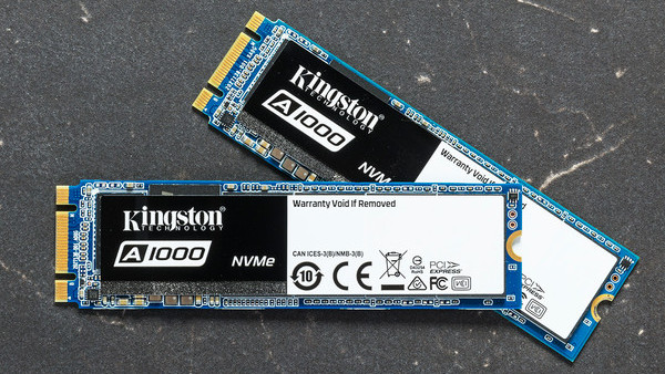 Kingston A1000: NVMe-SSDs mit PCIe 3.0 x2 und 1.500 MB/s für Einsteiger