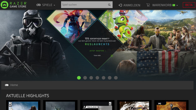 Razer Game Store: Peripherie-Hersteller verkauft nun Spiele digital