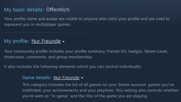 Privatsphäre: Steam-Bibliotheken nicht mehr öffentlich einsehbar