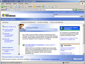 Windows Update Version 5 - Menü
