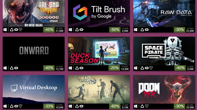 Steam: Rabattaktionen für VR‑Spiele und Daedalic‑Titel