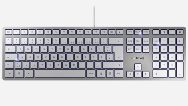 Cherry KC 6000 Slim: Flache Tastatur baut nur 1,5 Zentimeter hoch
