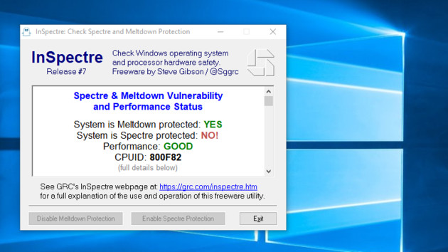 Windows 10: April 2018 Update noch ohne Microcode gegen Spectre