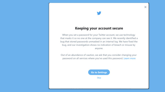 Twitter: Passwörter lagen im Klartext im Log, Wechsel empfohlen