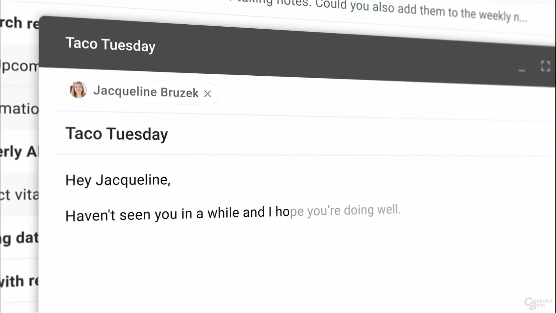 Vorschläge in Gmail