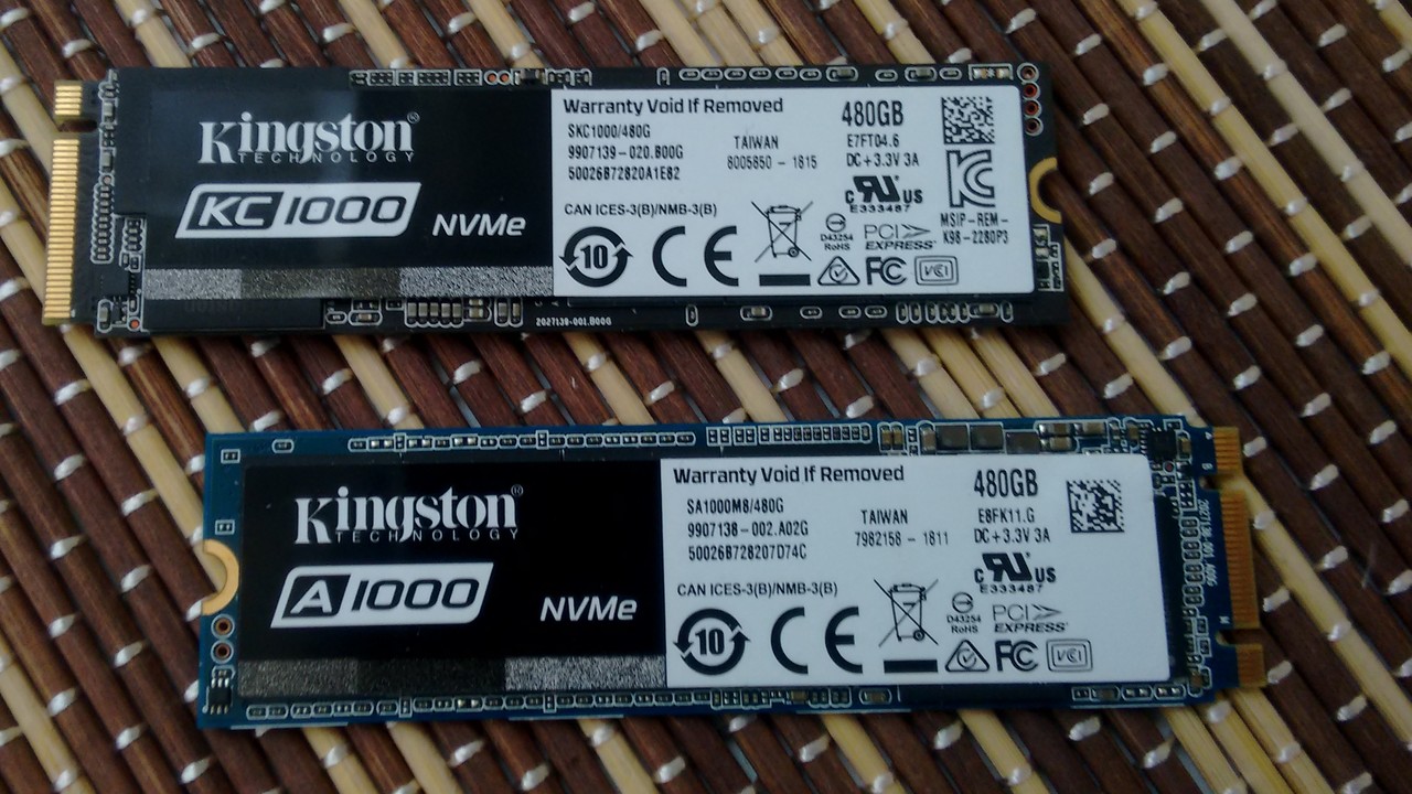 Kingston SSD A1000 & KC1000 im Test: Einmal gut und einmal viel zu schnell zu heiß