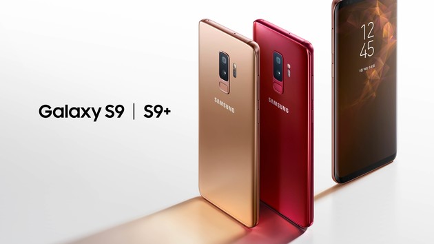 Samsung: Galaxy S9 und S9+ in Gold und Rot kommen im Mai und Juni