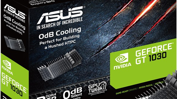 GeForce GT 1030: Asus listet DDR4-Grafikkarte mit passiver Kühlung