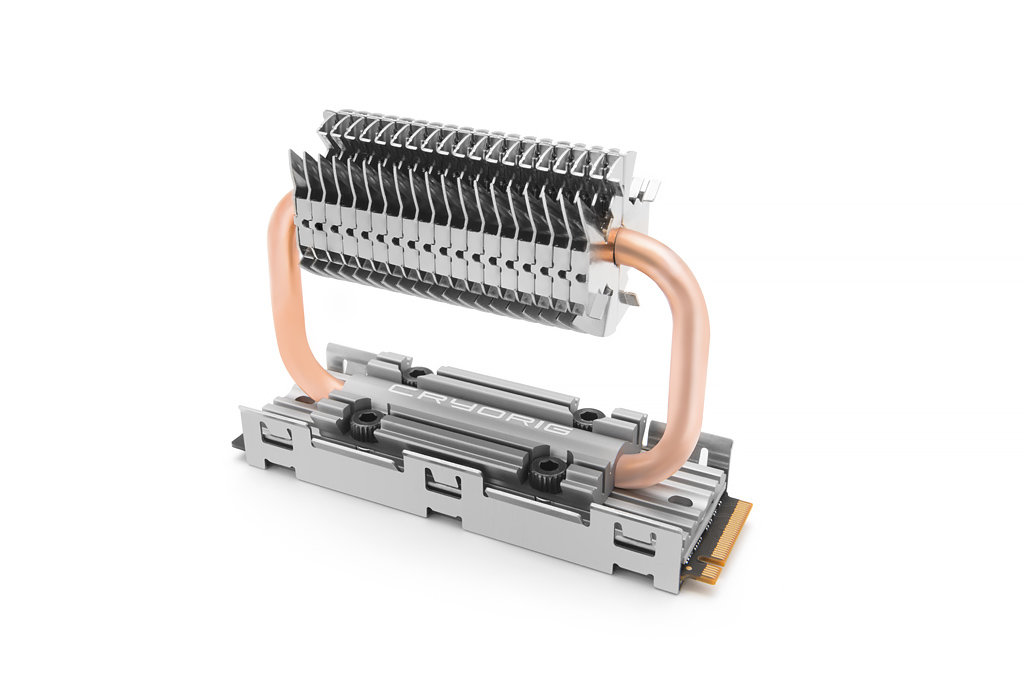 Cryorig Frostbit: M.2-SSD-Kühler mit Heatpipes